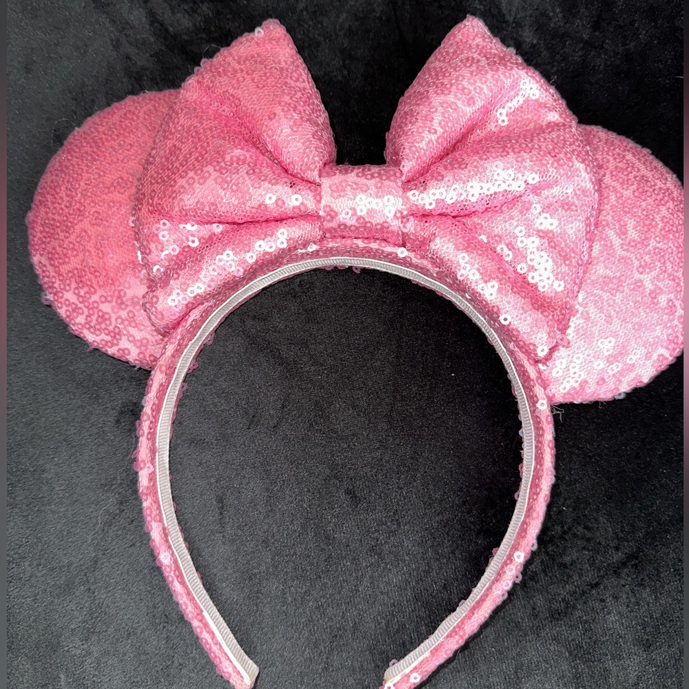 Sequin Barbie Bubble Gum Pink Disney Ears